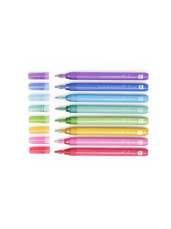 Marcadores Kiut Outliners X 8 Unidades 2