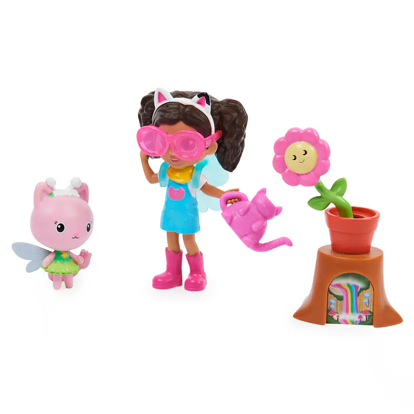 Set Di 4 Ganci Per Capelli Gabby's Dollhouse Con Glitter, Personaggi Ufficiali Netflix, Fermagli Luccicanti In Viola E Rosa Per Bambine