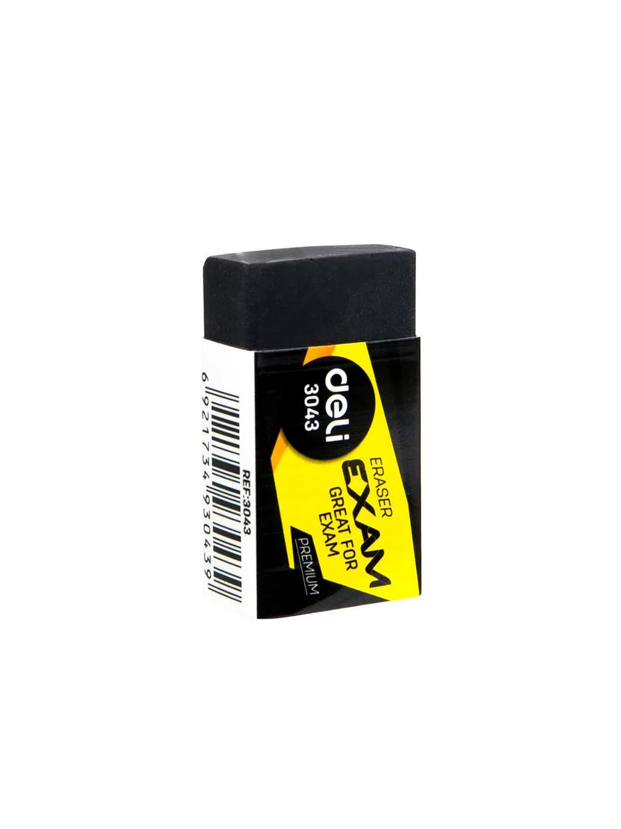 Borrador Deli Goma Exam Negro  1