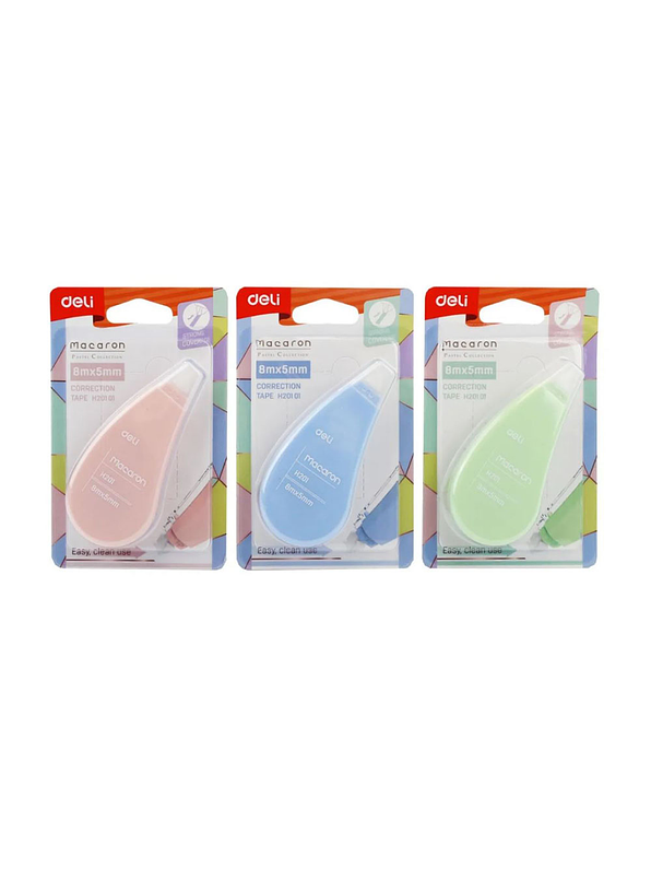 Corrector en cinta Deli X 8 metros pastel  2