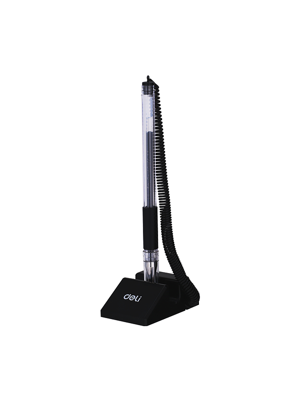 Lapicero Gel 0.5mm Con Cordón Mostrador Negro  1