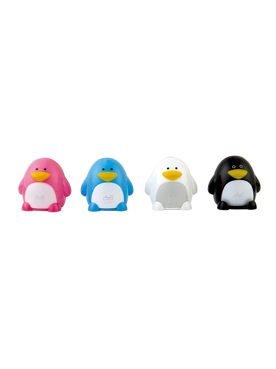 Sacapuntas Plástico Pingüino Doble  1