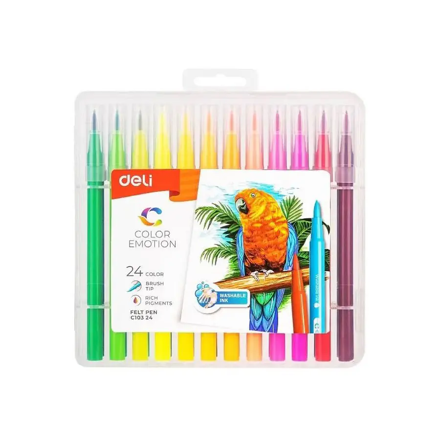 Marcadores Punta Pincel Color Emotion X 24 Unidades