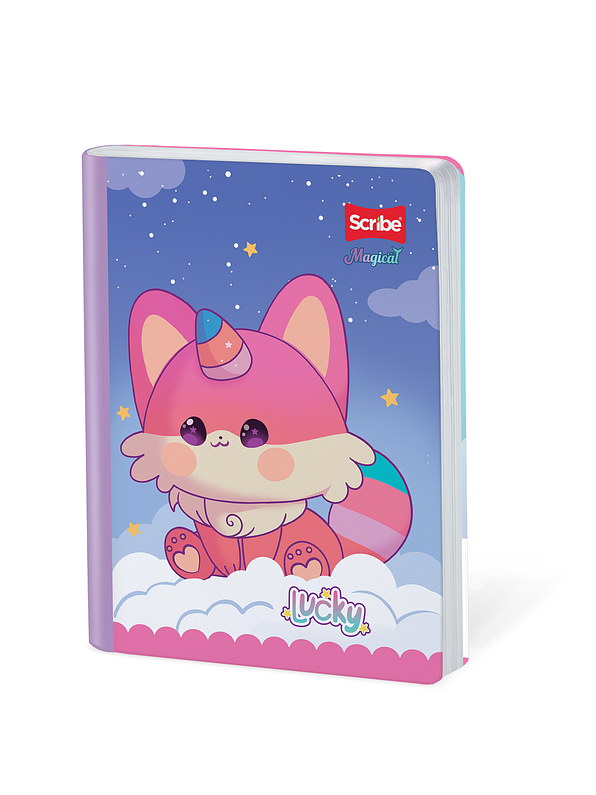 Cuaderno Cosido Magical 100 Hojas Doble Línea 1