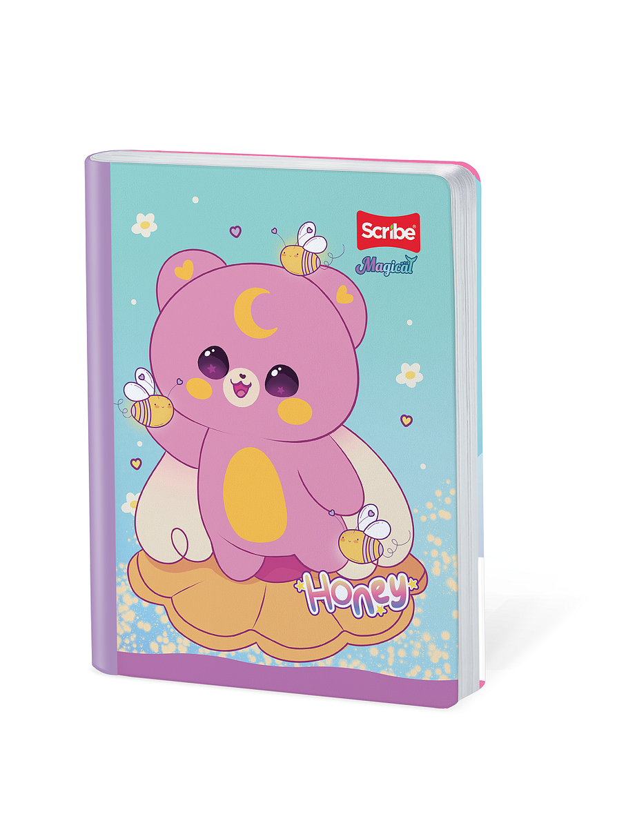 Cuaderno Cosido Magical 100 Hojas Doble Línea 4