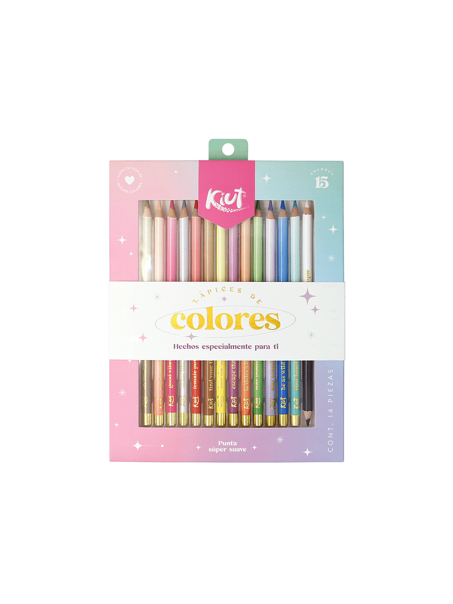 Colores Kiut Punta Suave X 15 Unidades 1