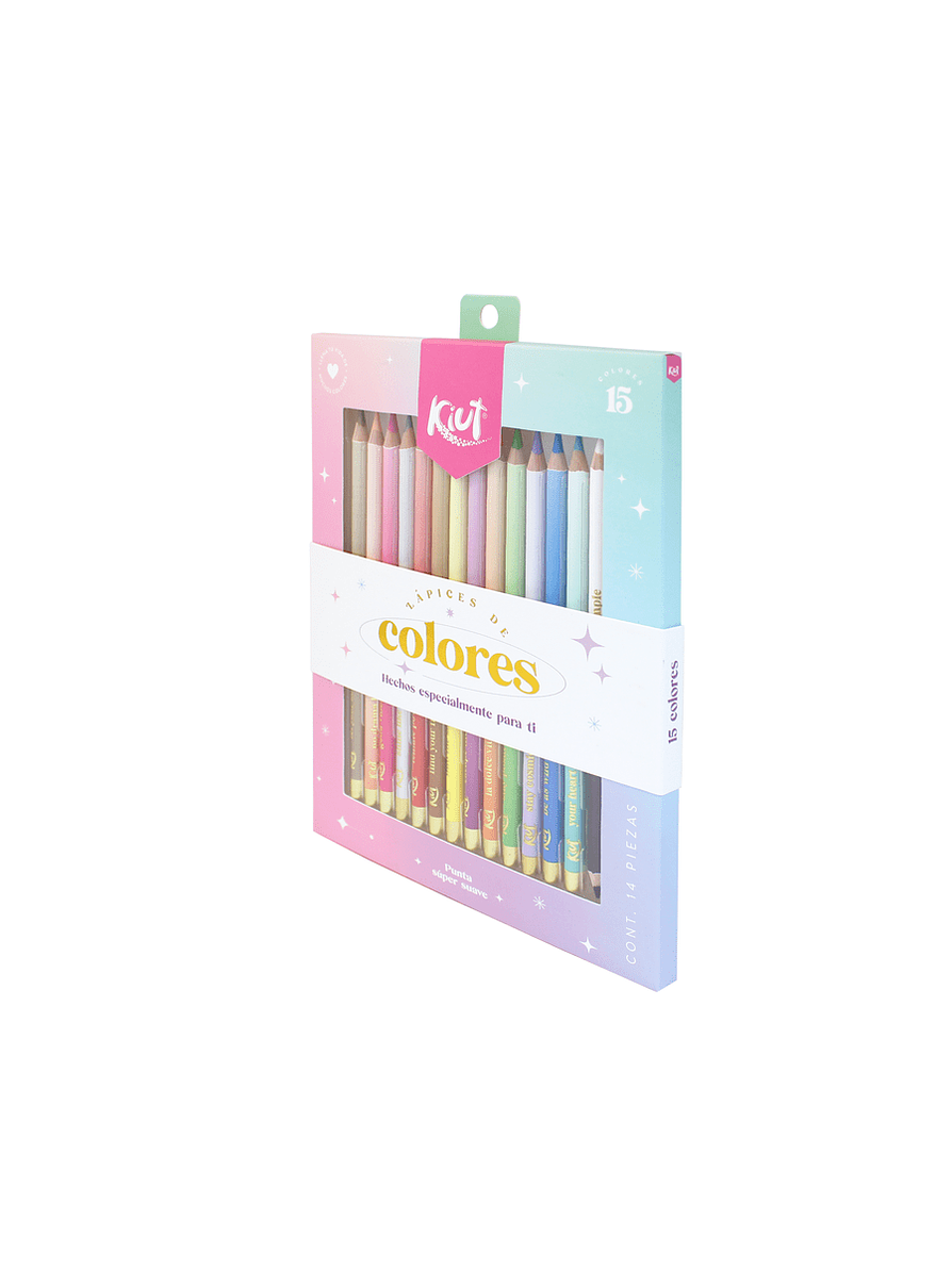 Colores Kiut Punta Suave X 15 Unidades 3