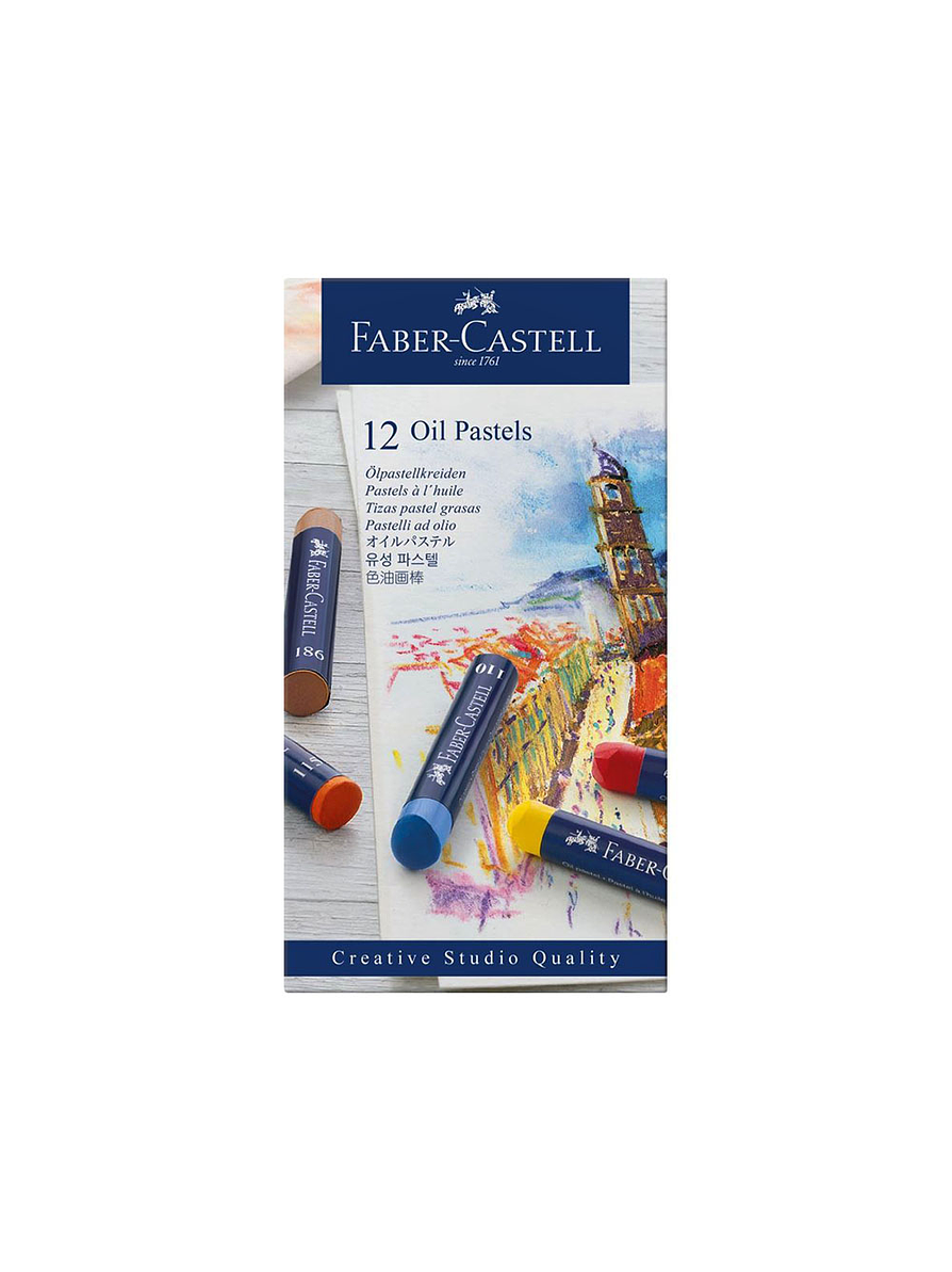 Tiza Pastel Oleo Faber-Castell X 12 Unidades  1
