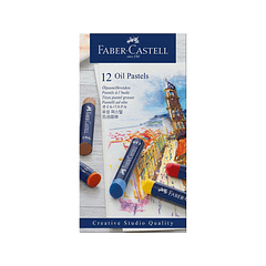 Tiza Pastel Oleo Faber-Castell X 12 Unidades 