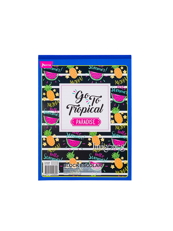 Block Carta Líneas Imágenes X 70 Hojas 1