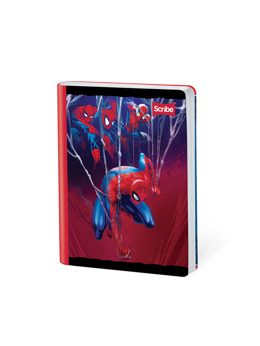 Cuaderno Cosido Spiderman 100 Hojas Doble Línea  4