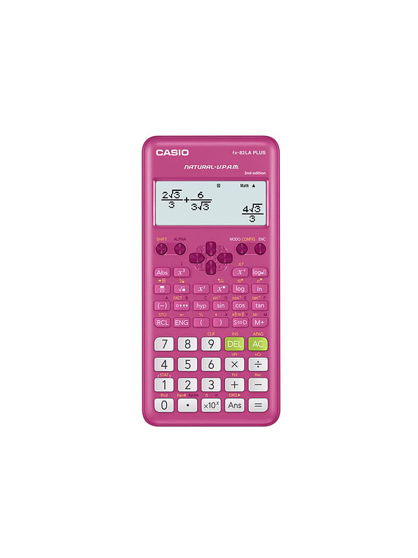 Calculadora Científica FX-82LAPLUS Rosada  1