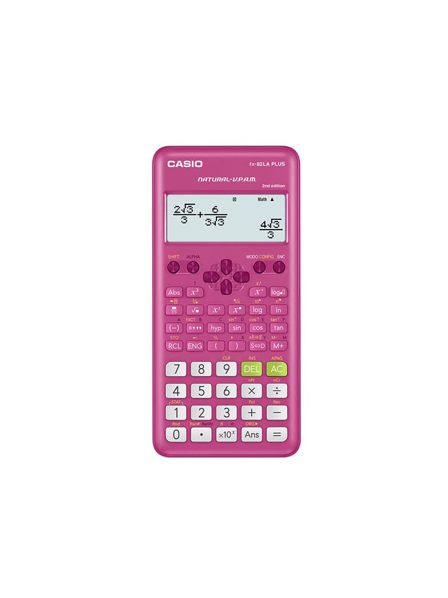 Calculadora Científica FX-82LAPLUS Rosada  1