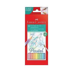 Colores Faber-Castell Acuarelables Pastel X 10 Unidades
