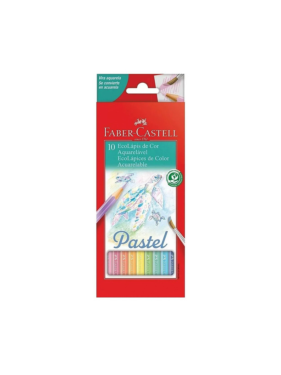 Colores Faber-Castell Acuarelables Pastel X 10 Unidades 1