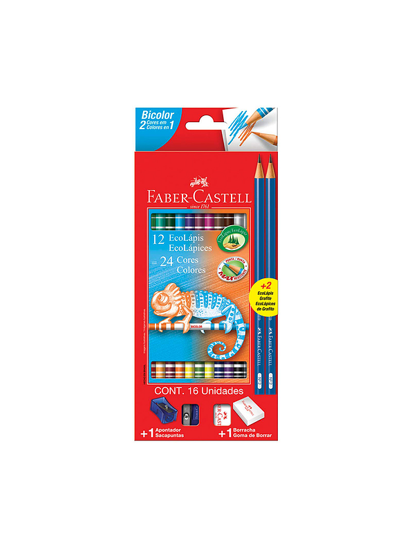Colores Faber-Castell Bicolor X 16 Unidades 1