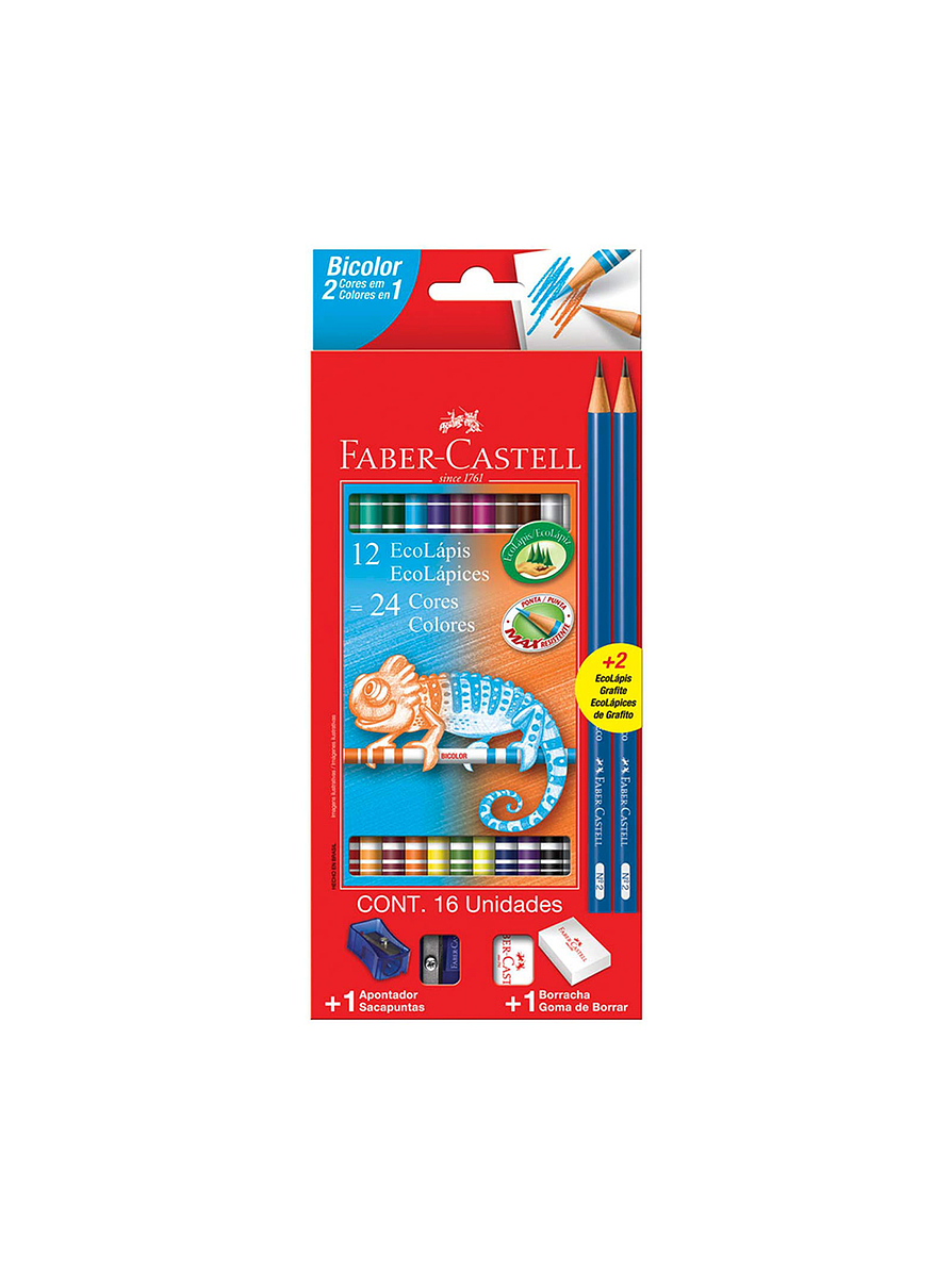 Colores Faber-Castell Bicolor X 16 Unidades 1