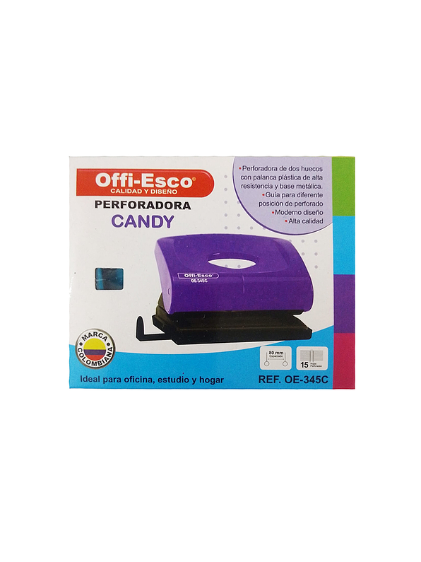 Perforadora Candy Mediana 2 Huecos 1