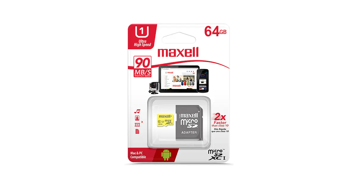 Scheda micro SDXC CLASS 10 da 64 GB - Ufficiale