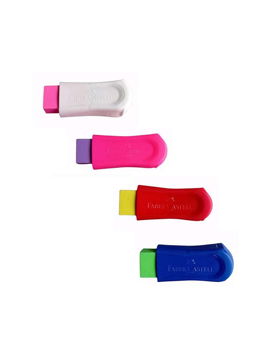 Tajalápiz Borrador Faber-Castell T-K Mix Neón 2