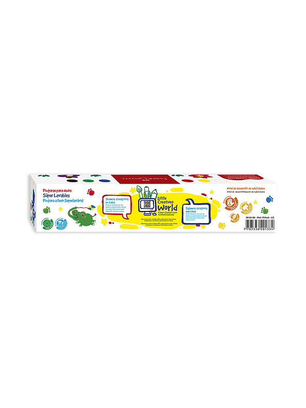 Pintura A Dedo Little Creatives X 6 Unidades 3