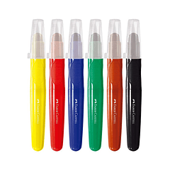 Creyon Jumbo Cremosos Faber-Castell X 6 Unidades