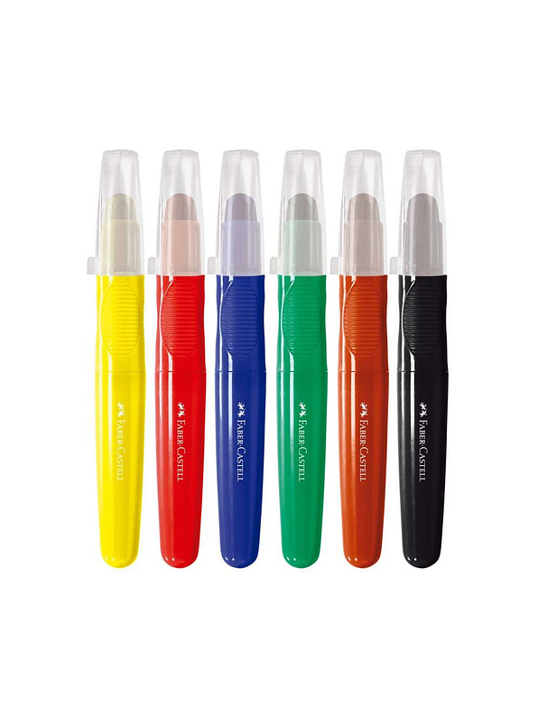 Creyon Jumbo Cremosos Faber-Castell X 6 Unidades 2