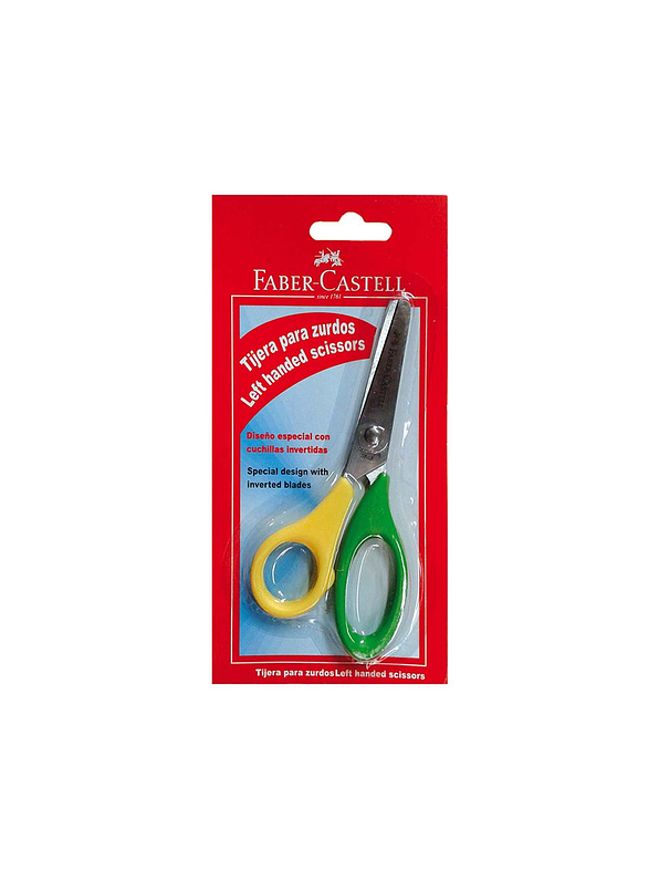 Tijera Escolar Zurdo Blíster  1