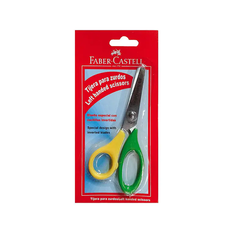 BLISTER CON TIJERAS DE OFICINA BLANCAS 20,5cm MILAN