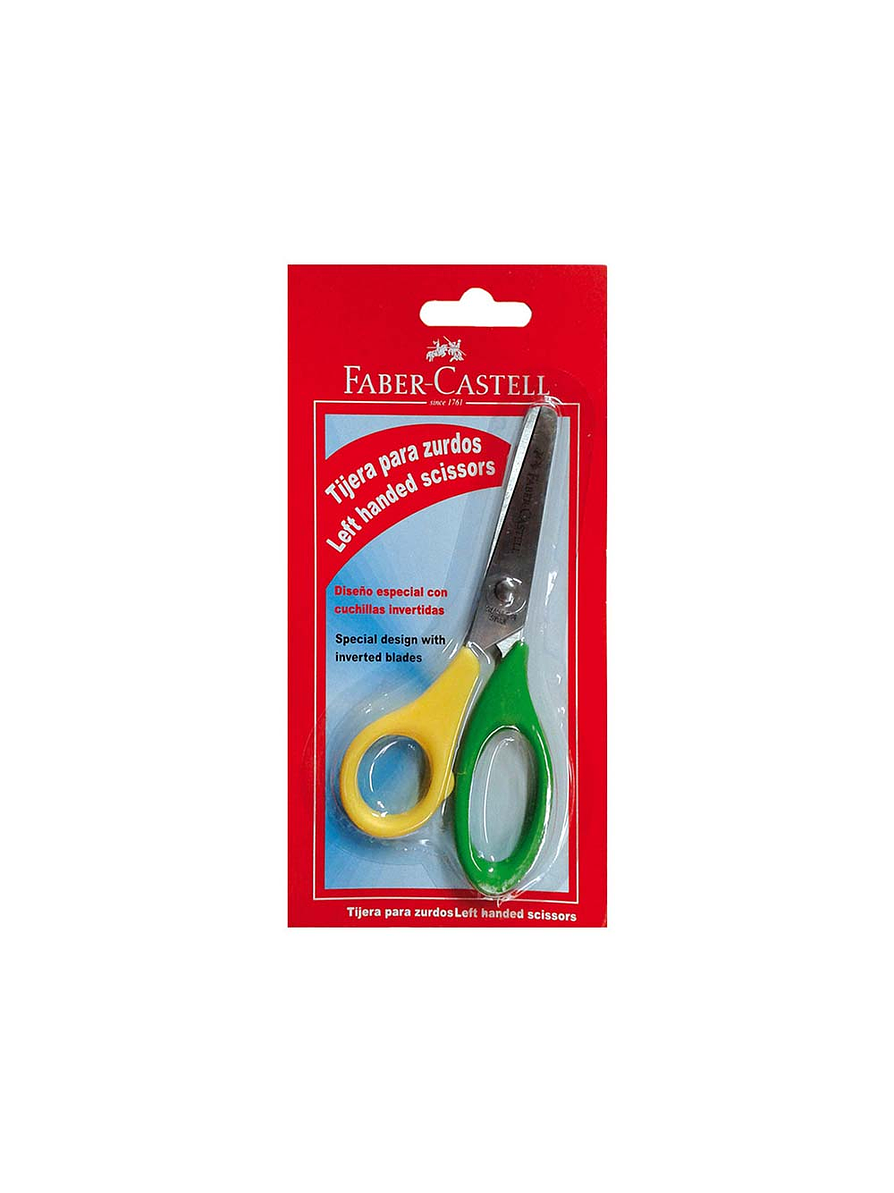 Tijera Escolar Zurdo Blíster  1