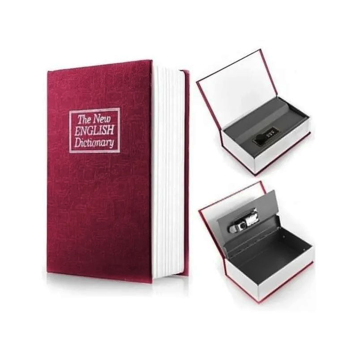 Alvinlite Caja fuerte en forma de libro – Caja de seguridad con forma de  libro de simulación decorativa para dormitorio, sala de estar, oficina