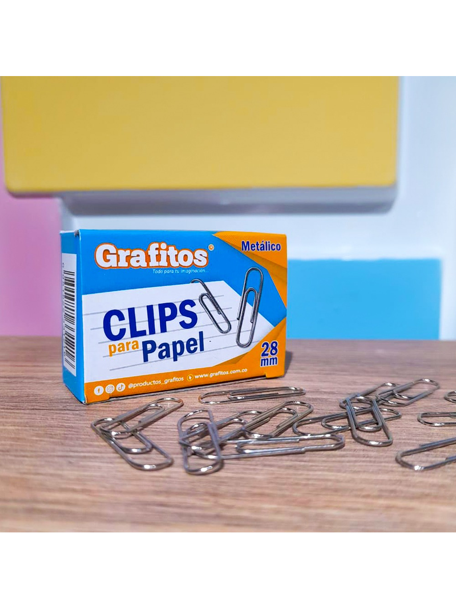 Clip Metálico Grafito X 100 Unidades 1