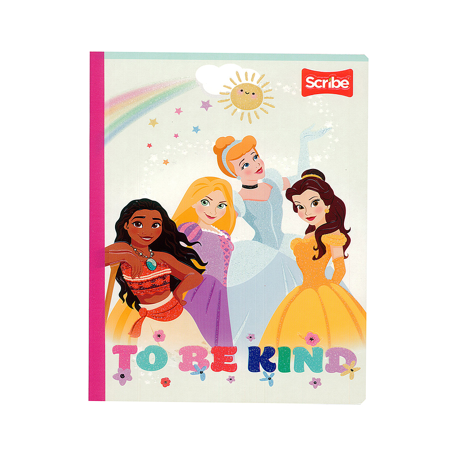 Cuaderno Cosido Princesas Cuadritos B 100 Hojas  3
