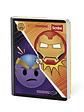 Cuaderno Cosido Marvel Emoji 100 Hojas Líneas   - Miniatura 1