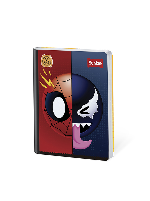 Cuaderno Cosido Marvel Emoji 100 Hojas Líneas   3