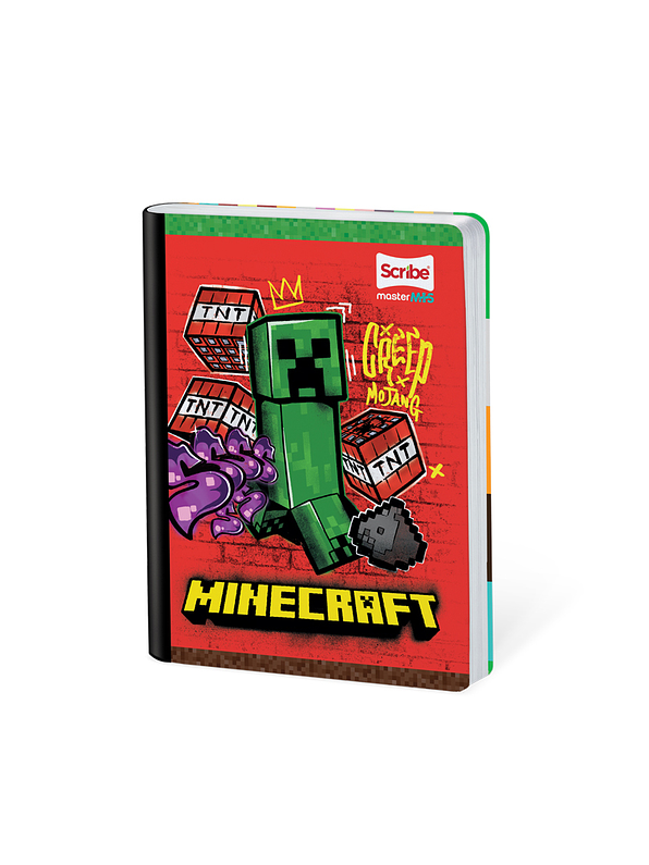 Cuaderno Cosido Minecraft 100 Hojas Doble Línea 1