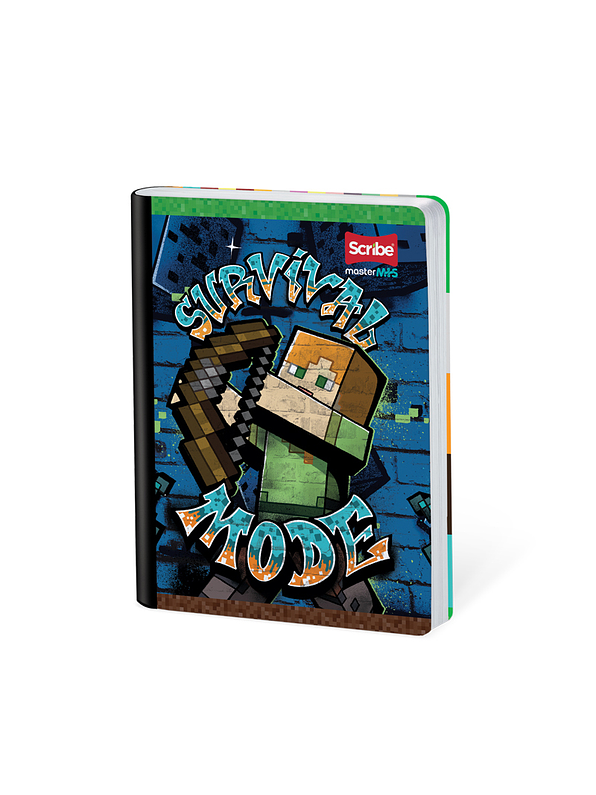 Cuaderno Cosido Minecraft 100 Hojas Doble Línea 3