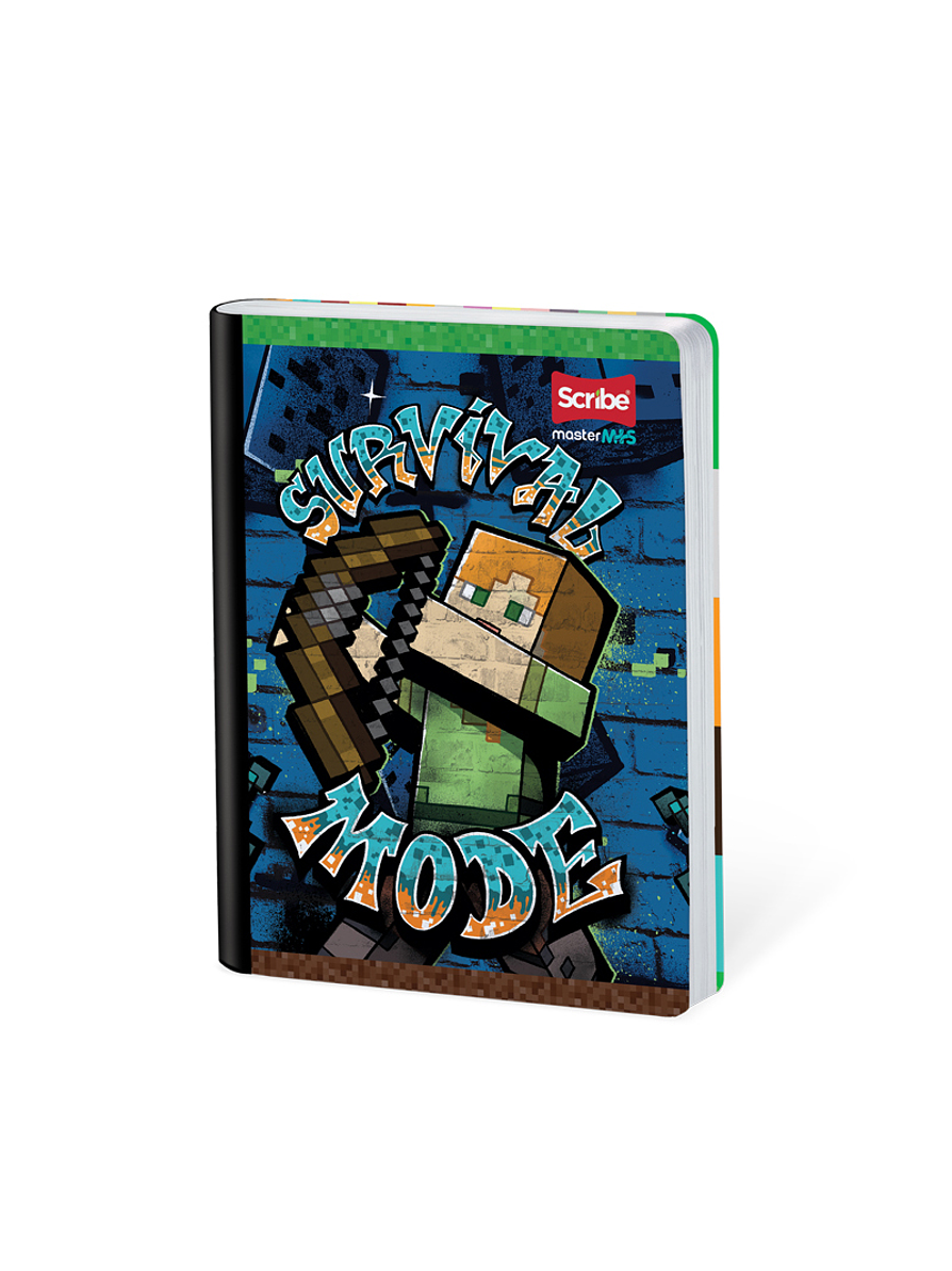 Cuaderno Cosido Minecraft 100 Hojas Doble Línea 3