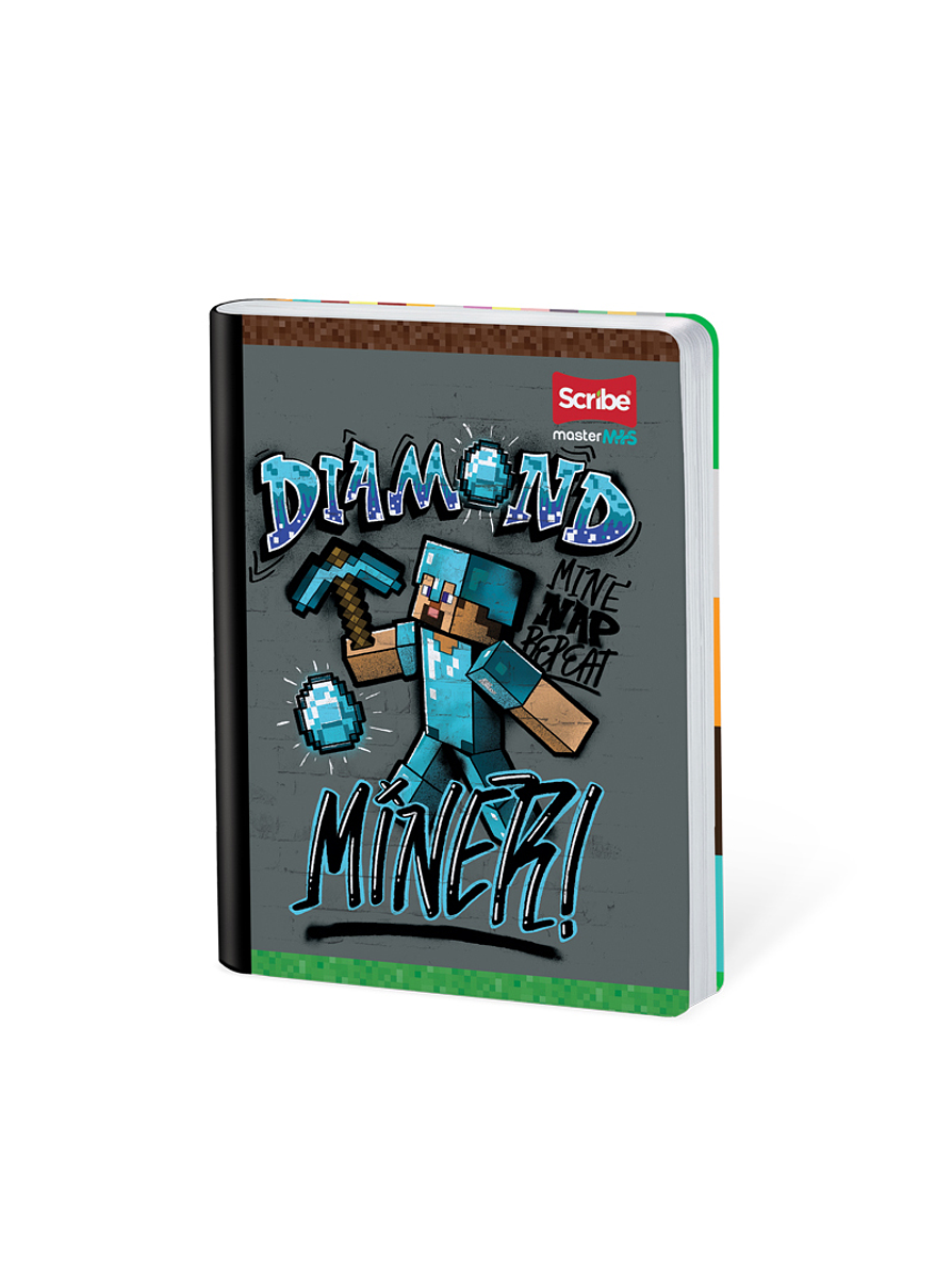 Cuaderno Cosido Minecraft 100 Hojas Doble Línea 4