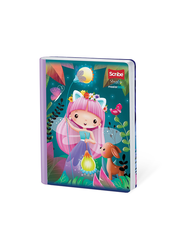 Cuaderno Cosido Master Niñas 100 Hojas Rengloncitos C 6