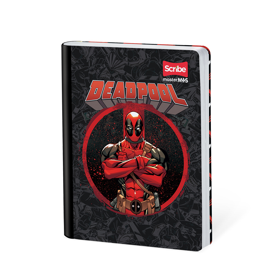 Cuaderno Cosido Deadpool 100 Hojas Líneas 2
