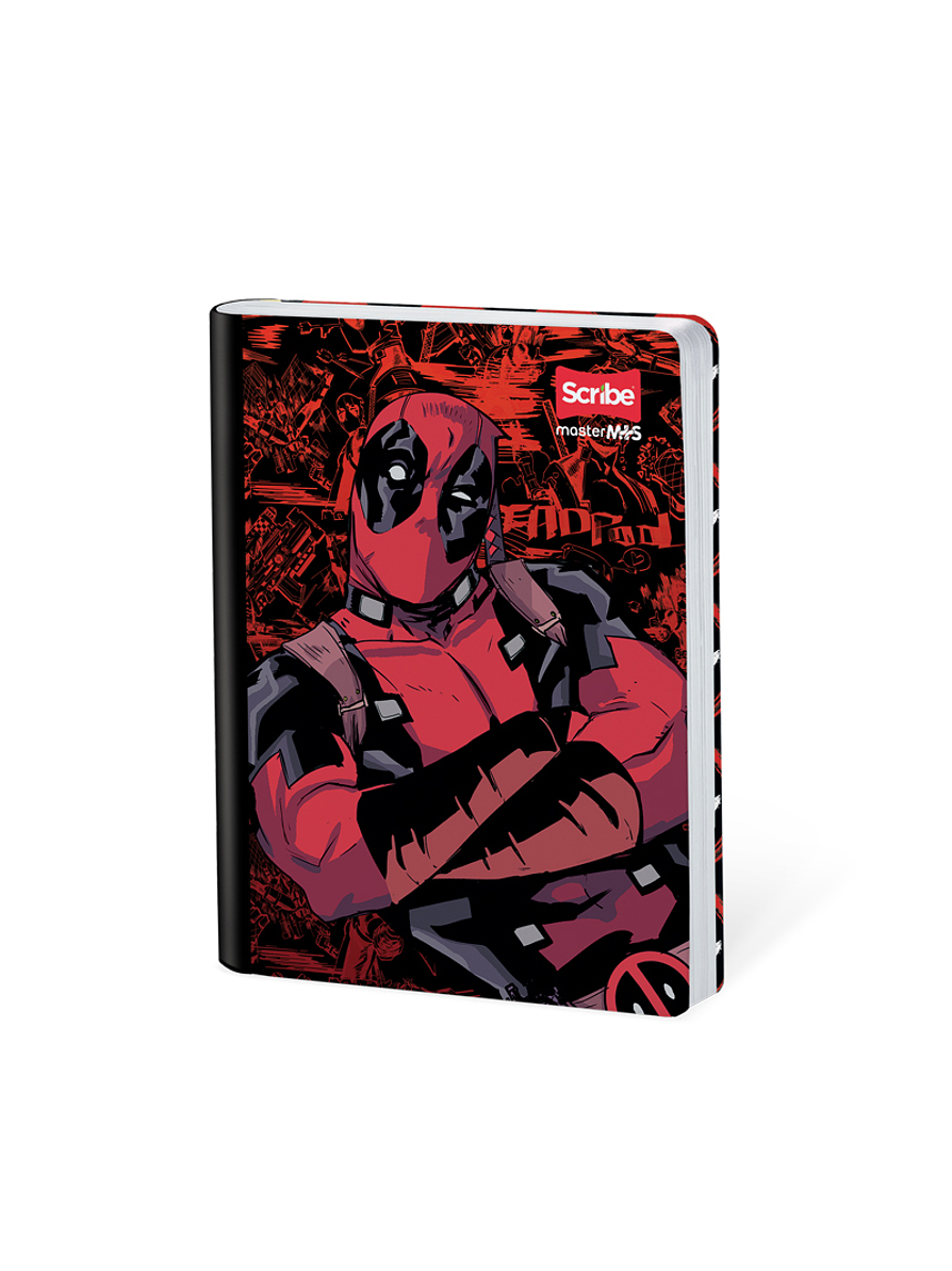 Cuaderno Cosido Deadpool 100 Hojas Líneas 3