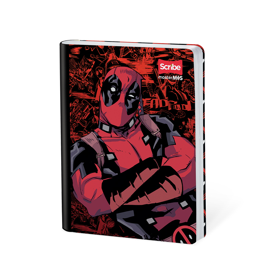 Cuaderno Cosido Deadpool 100 Hojas Líneas 3