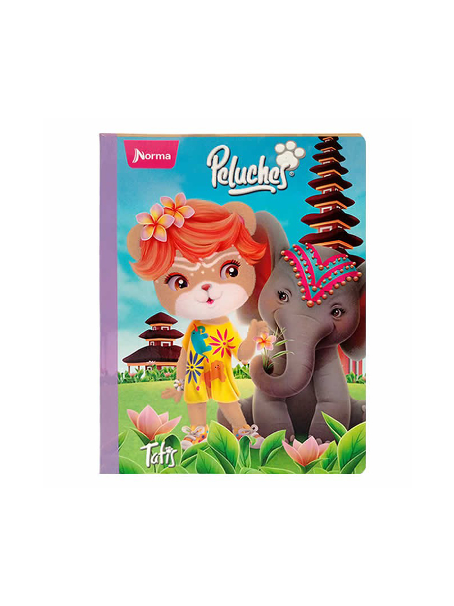 Cuaderno Cosido Peluches 100 Hojas Doble Línea  9