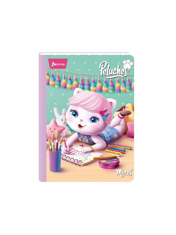 Cuaderno Cosido Peluches 100 Hojas Doble Línea  10
