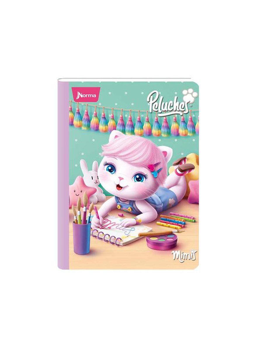 Cuaderno Cosido Peluches 100 Hojas Doble Línea  10