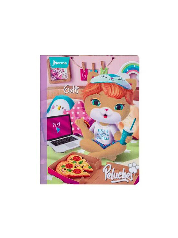 Cuaderno Cosido Peluches 100 Hojas Doble Línea  11