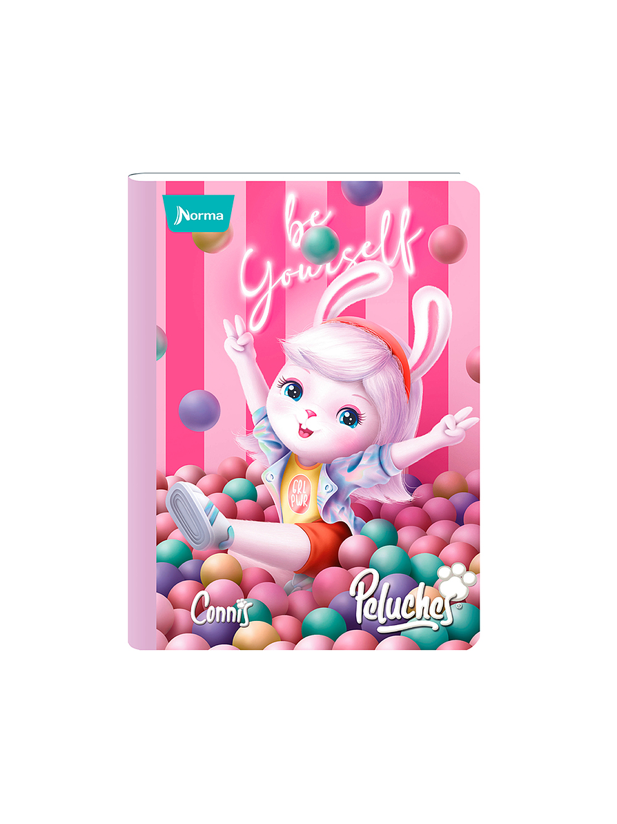 Cuaderno Cosido Peluches 50 Hojas Doble Línea 1