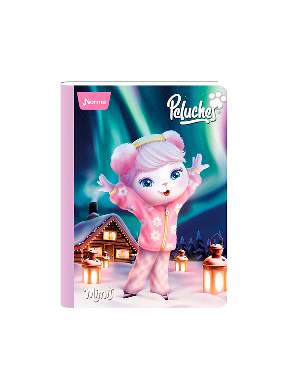 Cuaderno Cosido Peluches 50 Hojas Doble Línea 2