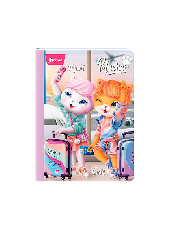 Cuaderno Cosido Peluches 50 Hojas Doble Línea 5
